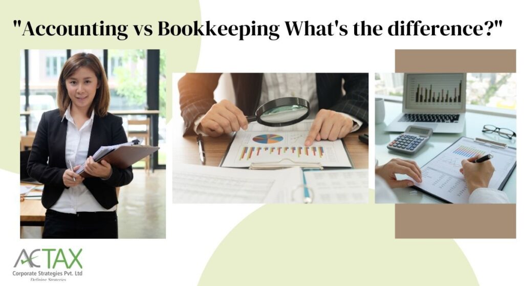 accounting vs book keeping services - Actax India
