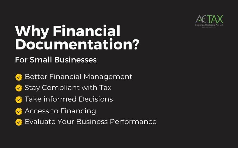 Financial Documentations for businesses- ActaxIndia