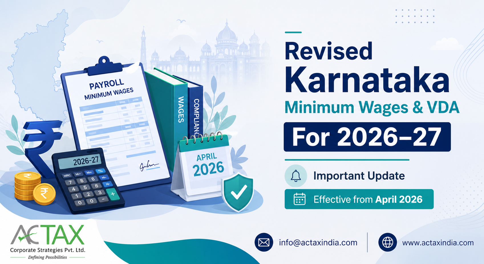Revised Karnataka Minimum Wages & VDA