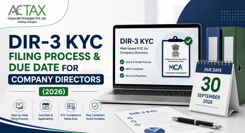 DIR-3 KYC Filing Process & Due Date for Company Directors