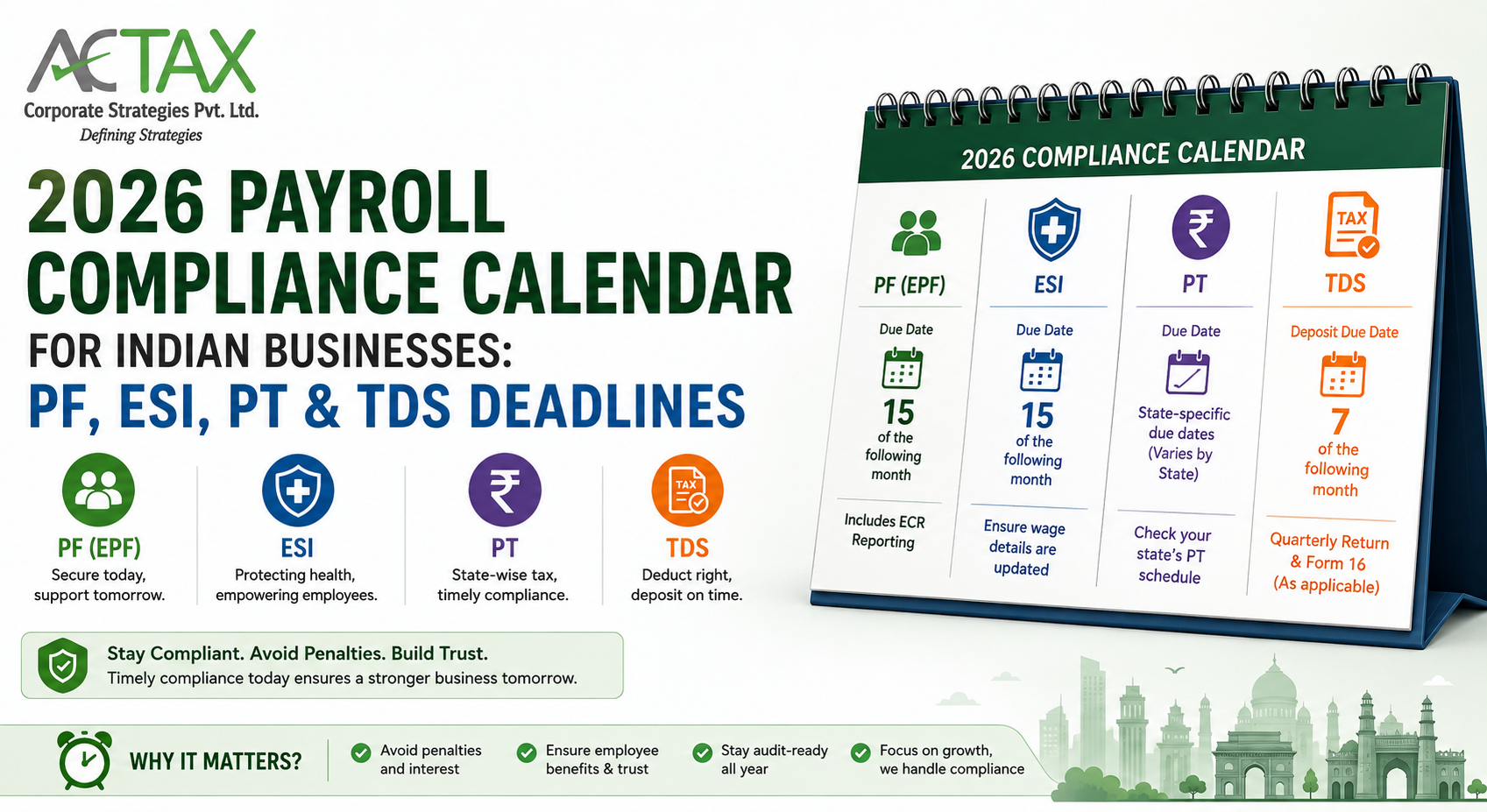 Payroll Compliance Calendar for Indian Businesses