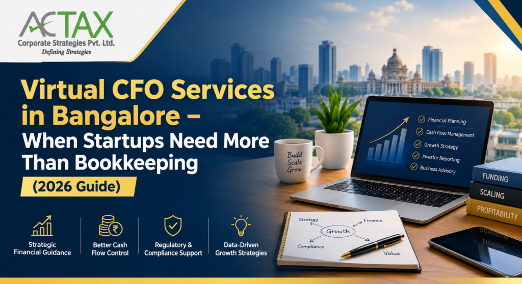 Virtual CFO vs Accountant comparison table for Bangalore startups